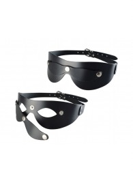 Черная кожаная маска  Новичок - Sitabella - купить с доставкой в Бердске