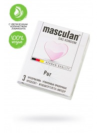 Супертонкие презервативы Masculan Pur - 3 шт. - Masculan - купить с доставкой в Бердске