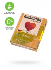 Экологически чистые презервативы Masculan Organic - 3 шт. - Masculan - купить с доставкой в Бердске