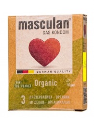 Экологически чистые презервативы Masculan Organic - 3 шт. - Masculan - купить с доставкой в Бердске