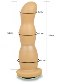 Телесная рельефная насадка Harness - 15,9 см. - LOVETOY (А-Полимер) - купить с доставкой в Бердске