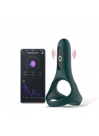 Изумрудное виброкольцо Magic Motion Rise с подхватом мошонки - Magic Motion - в Бердске купить с доставкой