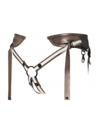 Бронзовый пояс для насадок Desirous Harness - Strap-on-me - купить с доставкой в Бердске
