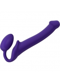 Фиолетовый безремневой страпон Silicone Bendable Strap-On - size M - Strap-on-me - купить с доставкой в Бердске