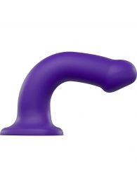 Фиолетовый фаллоимитатор-насадка Strap-On-Me Dildo Dual Density size L - 19 см. - Strap-on-me - купить с доставкой в Бердске