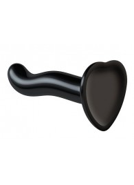 Черный фаллоимитатор-насадка Strap-On-Me P G spot Dildo size S - 16,4 см. - Strap-on-me - купить с доставкой в Бердске