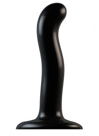Черный фаллоимитатор-насадка Strap-On-Me P G spot Dildo size S - 16,4 см. - Strap-on-me - купить с доставкой в Бердске