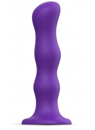 Фиолетовая насадка Strap-On-Me Dildo Geisha Balls size XL - Strap-on-me - купить с доставкой в Бердске