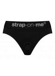 Черные трусики для насадок Heroine Lingerie Harness - size S - Strap-on-me - купить с доставкой в Бердске