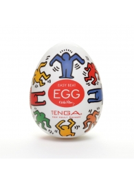 Мастурбатор-яйцо Keith Haring EGG DANCE - Tenga - в Бердске купить с доставкой