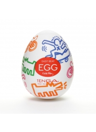 Мастурбатор-яйцо Keith Haring EGG STREET - Tenga - в Бердске купить с доставкой