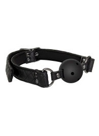 Черный кляп-шарик BALL GAG DIAMOND - Dream Toys - купить с доставкой в Бердске