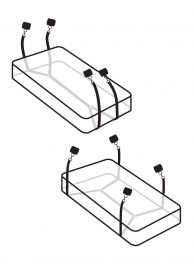 Фиксаторы для кровати WRAPAROUND MATTRESS RESTRAIN - Pipedream - купить с доставкой в Бердске
