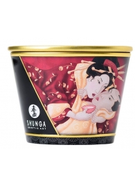 Массажная  свеча Sparkling Strawberry Wine с ароматом клубничного вина - 170 мл. - Shunga - купить с доставкой в Бердске