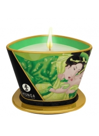 Массажная свеча Exotic Green Tea с ароматом зелёного чая - 170 мл. - Shunga - купить с доставкой в Бердске