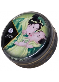 Массажная свеча Exotic Green Tea с ароматом зелёного чая - 30 мл. - Shunga - купить с доставкой в Бердске