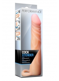 Телесная насадка на пенис Cock Xtender - 17,7 см. - Blush Novelties - в Бердске купить с доставкой