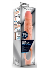 Телесная насадка на пенис 9 Inch Cock Sheath Extender - 22,2 см. - Blush Novelties - в Бердске купить с доставкой