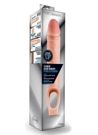 Телесная насадка на пенис 10 Inch Cock Sheath Extender - 25 см. - Blush Novelties - в Бердске купить с доставкой