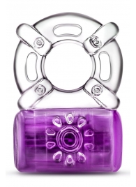 Фиолетовое эрекционное виброкольцо One Night Stand Vibrating C-Ring - Blush Novelties - в Бердске купить с доставкой