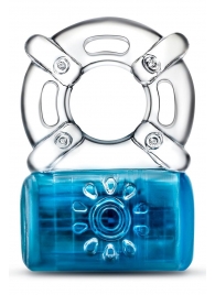 Синее эрекционное виброкольцо One Night Stand Vibrating C-Ring - Blush Novelties - в Бердске купить с доставкой