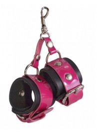 Розово-черный брелок  Наручники - Sitabella - купить с доставкой в Бердске