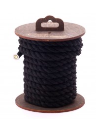 Черная хлопковая веревка для бондажа на катушке - 5 м. - Crazy Handmade - купить с доставкой в Бердске