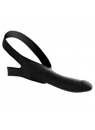 Черный кляп-страпон Masters Mini Face Fuck Strap-On - 14 см. - XR Brands - купить с доставкой в Бердске