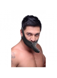 Черный кляп-страпон Masters Mini Face Fuck Strap-On - 14 см. - XR Brands - купить с доставкой в Бердске
