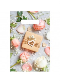 Полиэтиленовый пакет  Подарочек  с вырубной усиленной ручкой - 20 х 30 см. - Сима-Ленд - купить с доставкой в Бердске