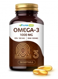 Пищевая добавка SuperCaps OMEGA-3 - 50 капсул (1000 мг) - SuperCaps - купить с доставкой в Бердске