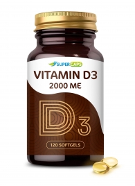 Пищевая добавка SuperCaps VITAMIN D3 2000 ME - 120 капсул - SuperCaps - купить с доставкой в Бердске
