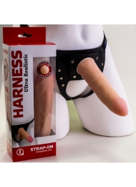 Страпон Харнесс из трусиков и насадки-фаллоса - 17,5 см. - LOVETOY (А-Полимер) - купить с доставкой в Бердске