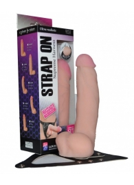 Реалистичный фаллос на поясе Harness - 20,5 см. - LOVETOY (А-Полимер) - купить с доставкой в Бердске