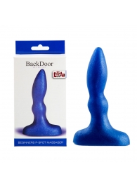 Синий анальный стимулятор Beginners p-spot massager - 11 см. - Lola Games - в Бердске купить с доставкой