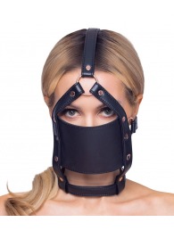 Черный намордник с кляпом-шаром Head Harness With A Gag - Orion - купить с доставкой в Бердске