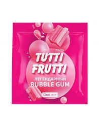 Пробник гель-смазки Tutti-frutti со вкусом бабл-гам - 4 гр. - Биоритм - купить с доставкой в Бердске