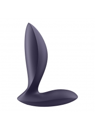Фиолетовый анальный вибростимулятор Power Plug - Satisfyer - в Бердске купить с доставкой