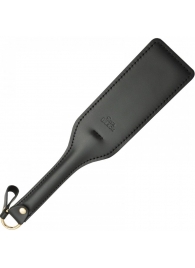 Черная кожаная шлепалка SitaBlack - 30 см. - Sitabella - купить с доставкой в Бердске