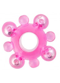 Эрекционное кольцо c бусинками - Toyfa Basic - в Бердске купить с доставкой