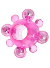 Эрекционное кольцо c бусинками - Toyfa Basic - в Бердске купить с доставкой