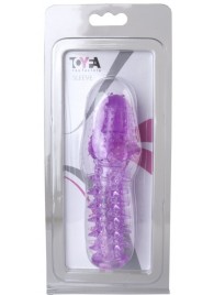Фиолетовая насадка, удлиняющая половой член - 13,5 см. - Toyfa Basic - в Бердске купить с доставкой