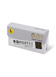 Презервативы Sagami Original 0.02 L-size увеличенного размера - 5 шт. - Sagami - купить с доставкой в Бердске