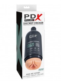 Телесный мастурбатор-вагина Shower Therapy Milk Me Honey - Pipedream - в Бердске купить с доставкой