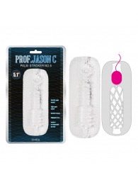 Прозрачный текстурированный мастурбатор Palm Stroker No.6 - Chisa - в Бердске купить с доставкой