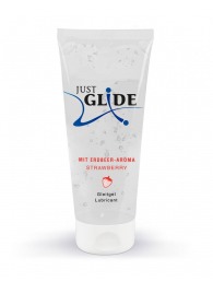 Лубрикант на водной основе Just Glide Strawberry с ароматом клубники - 200 мл. - Orion - купить с доставкой в Бердске
