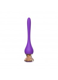 Фиолетовый вибромассажер Nipple Vibrator - 14,5 см. - I-MOON