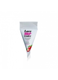 Съедобное согревающее массажное масло Love Me Tender Strawberry с ароматом клубники - 10 мл. - Love to Love - купить с доставкой в Бердске