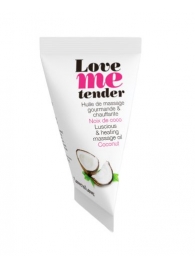 Съедобное согревающее массажное масло Love Me Tender Cocos с ароматом кокоса - 10 мл. - Love to Love - купить с доставкой в Бердске