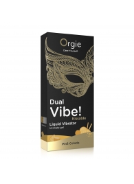 Съедобный гель Dual Vibe Pina Colada с эффектом вибрации и вкусом коктейля пина колада - 15 мл. - ORGIE - купить с доставкой в Бердске